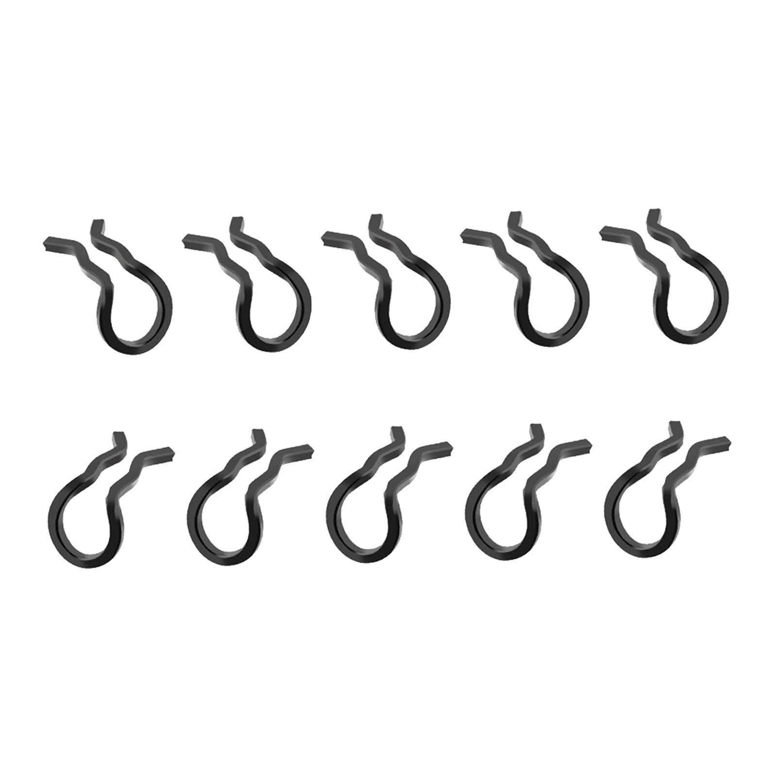 Aosekaa Aosekaa 10 Pieces Fixing Snap Spring Clips Brake Pad Cotter Pin Calipers, Bike Components Spare Parts Retaining Spring Clips, Black