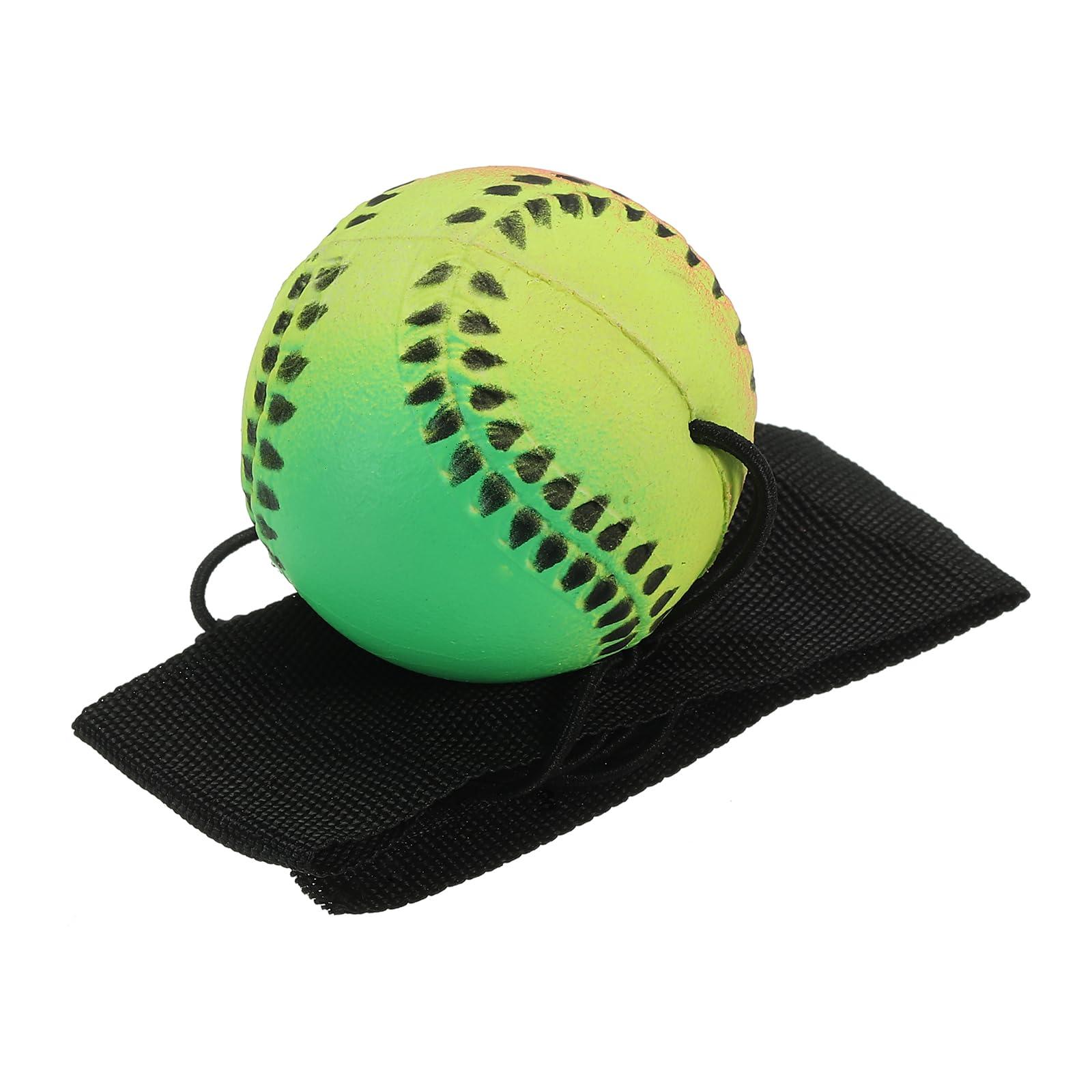 PATIKIL PATIKIL 1.9 Inch Sports Wrist Ball, Baseball Rubber Rebound Wristband Wrist Return Ball Sport on a String for Exercise Play, Mixed Colors