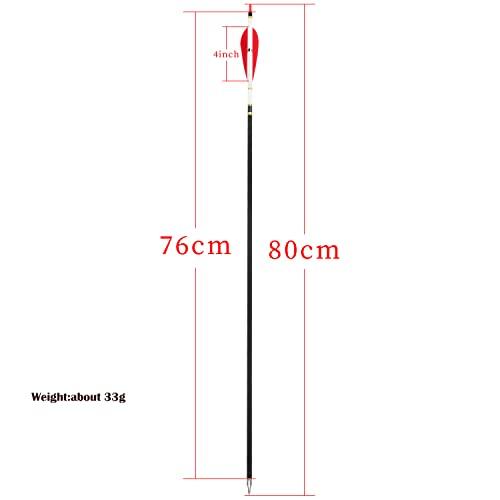 HNZMDY HNZMDY 30 inch Archery Carbon Arrows 500 Spine Hunting Arrows with 4\" 5\" Turkey Feather Fletching 100 Grain Points for Recurve Compound Bow Target Practice (4 inch Arrow Feather, 12 pcs Arrow)