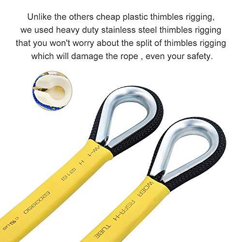 X XBEN X XBEN Outdoor Climbing Rope Rock Climbing Rope, Escape Rope Climbing Equipment Fire Rescue Parachute Rope (230 Foot) - Black