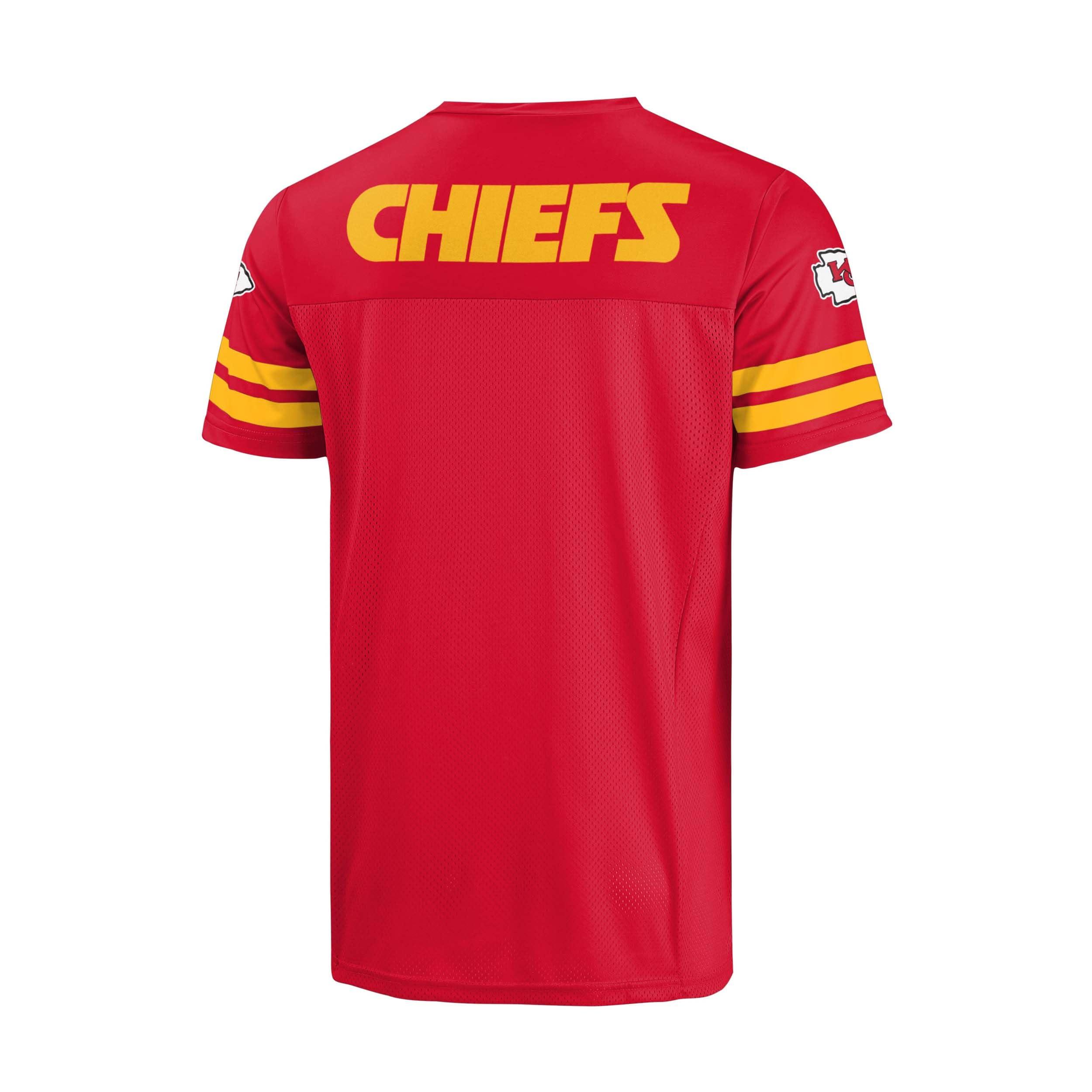 FOCO FOCO NFL Women's Officially Licensed Primary Logo Game Day Team Jersey (Large, Kansas City Chiefs - Red)