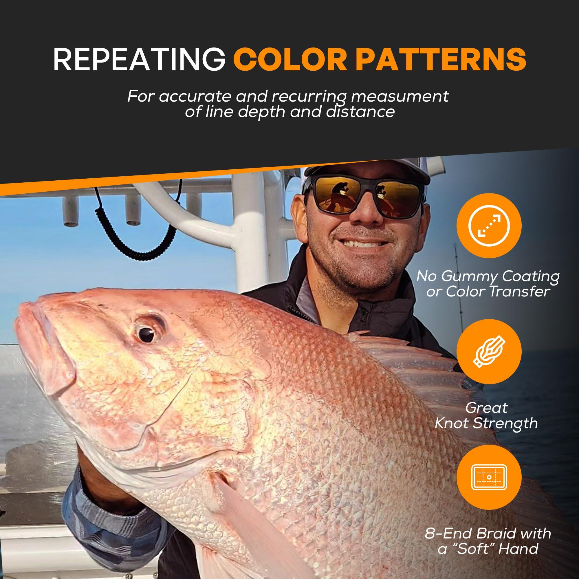 Fins Fishing Fins Spectra 300-Yards Multi Colored Metered Fishing Line, 20-Pound