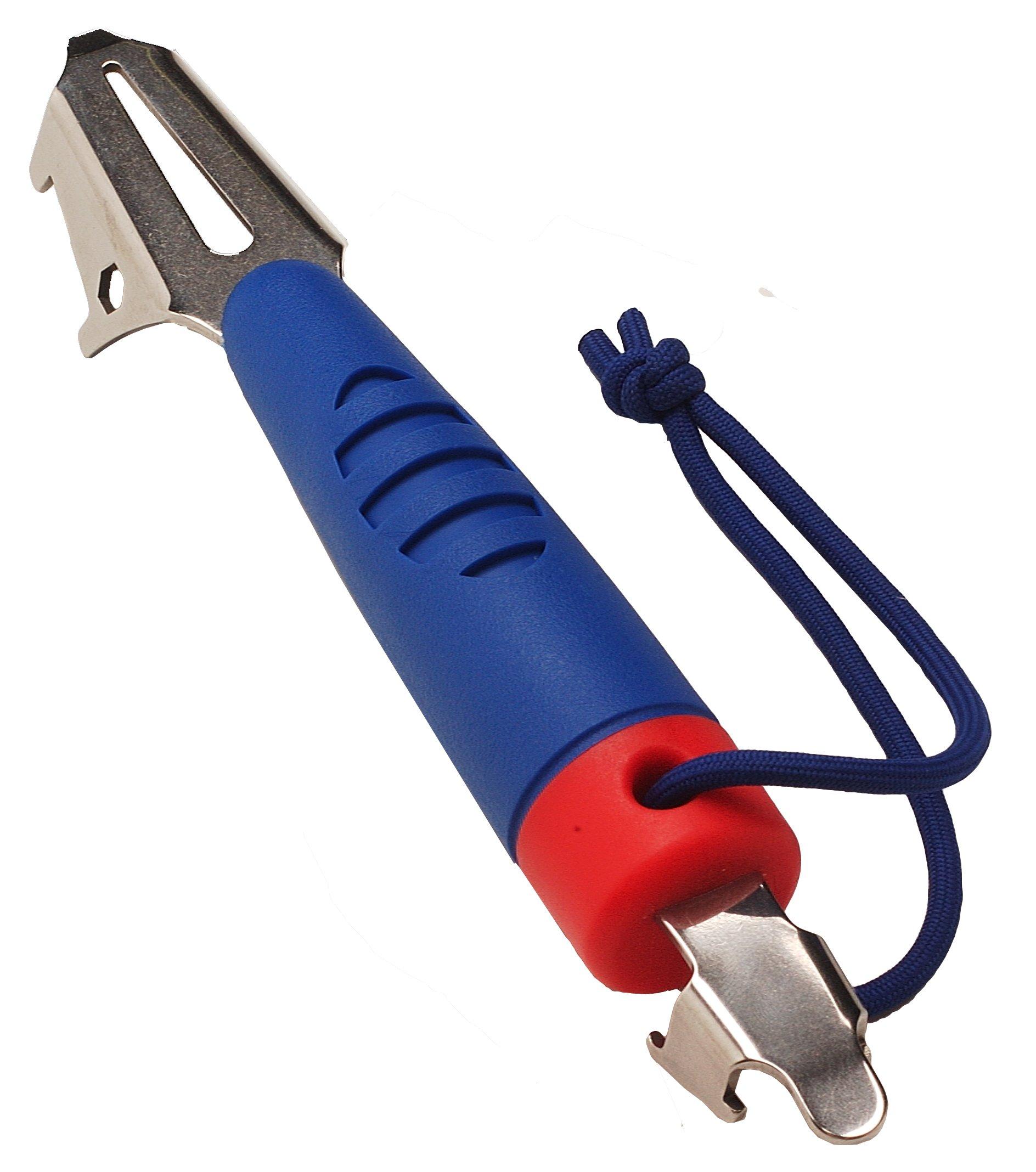 Ironwood Pacific DeckMate 6-in-1 Boat Tool, Includes 2 Deck Keys, Shackle Key, Zipper Pull, Screwdriver, and Hex Tool