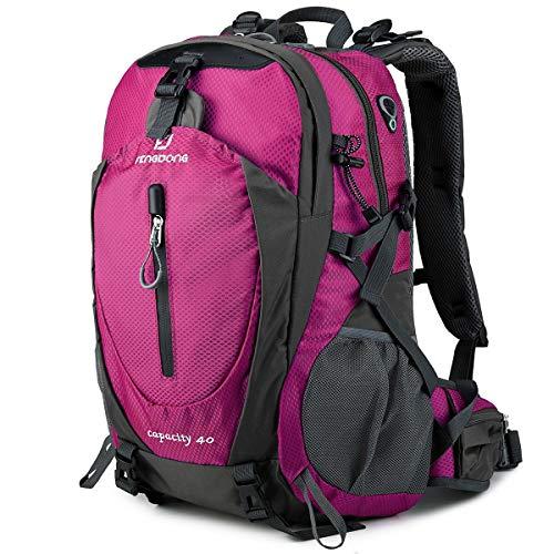 FENGDONG FENGDONG 40L Waterproof Lightweight Outdoor Daypack Hiking,Camping,Travel Backpack for Women Men Pink