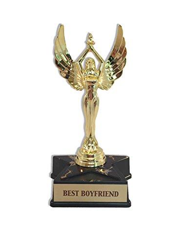 ABH Marketing, Inc. ABH Marketing, Inc. Small Star Base Lady with Wing Achievement Victory Trophy Award (Small, Best Service)