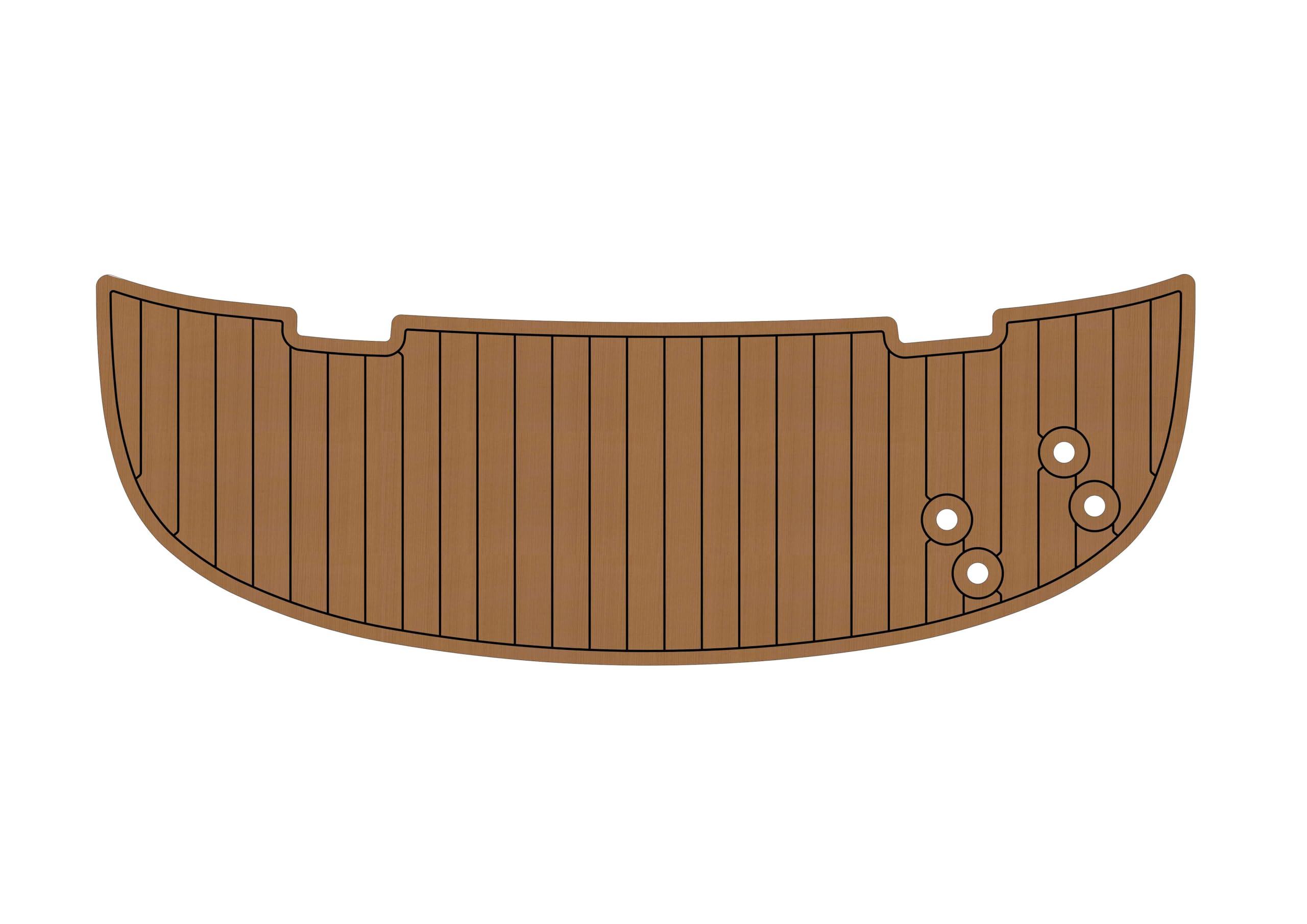 ATDEK ATDEK 2004-208 Maxum 1800 SR3 Swim platform 1/4 6mm eva Faux Teak Deck Surfing Boat Fishing Boat Motorcycle Hurts crapet Non-Slip mat Floor (Coffee over black)