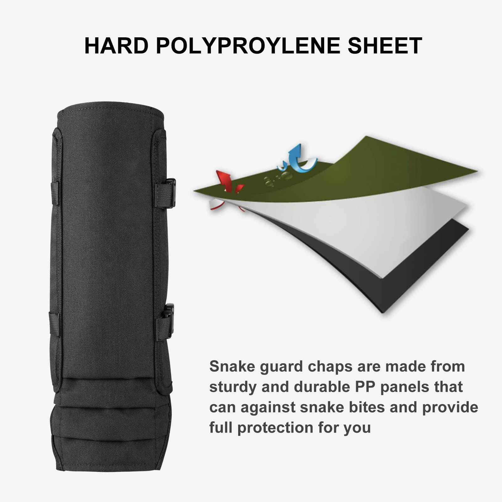 NineFit Basics Snake Gaiters Snake Guard Chaps, Waterproof Snake Guards Bite Protection for Lower Legs, Snake Proof Gaiters Fit for Men