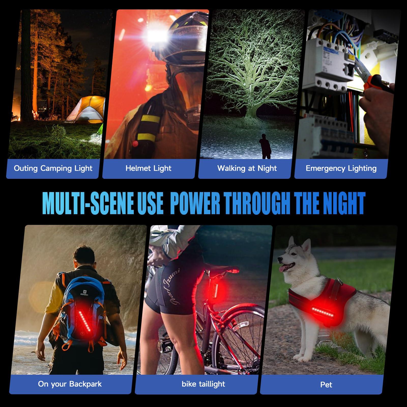 Cuytgsg 2025 New 6 LED 10000 Lumen Super Bright Bike Lights for Night Riding,360Rotatable Bike Headlight,Bicycle Light-10 Modes,Runtime 36+ hrs,Upgrade Waterproof USB Rechargeable Bike Light,with Taillight