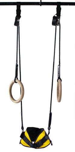 Power Monkey Fitness Power Monkey: Ring Thing ®, Gymnastics Rings, Dream Machine (XL (32-40 inch Waist))