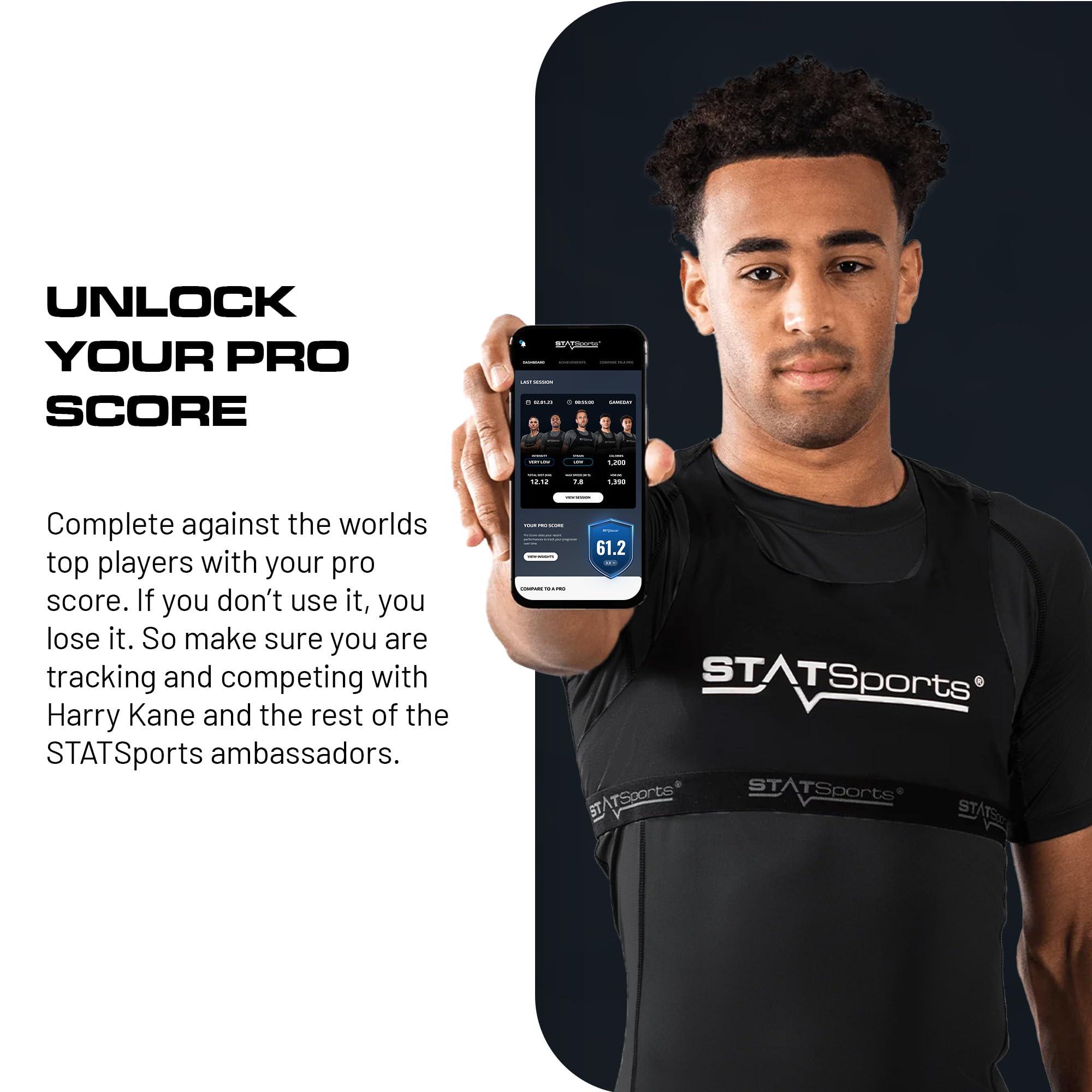 STATSports STATSports APEX Athlete Series Soccer Tracker - Advanced Fitness GPS Performance Tracking Vest for Players Accurate Activity Tracker & Insights - Football & Soccer Training Equipment, Adult S