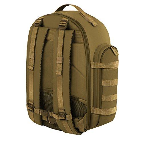 East West U.S.A East West U.S.A RT515 Tactical Molle Sport Military Assault Expandable Trekking Bag, Tan