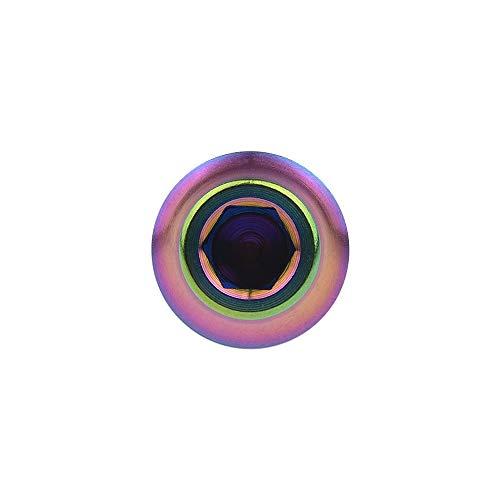 Wanyifa Wanyifa Titanium M5x12mm with Washers Bicycle Water Bottle Cage Hex Bolts Pack of 4 (Colorful)