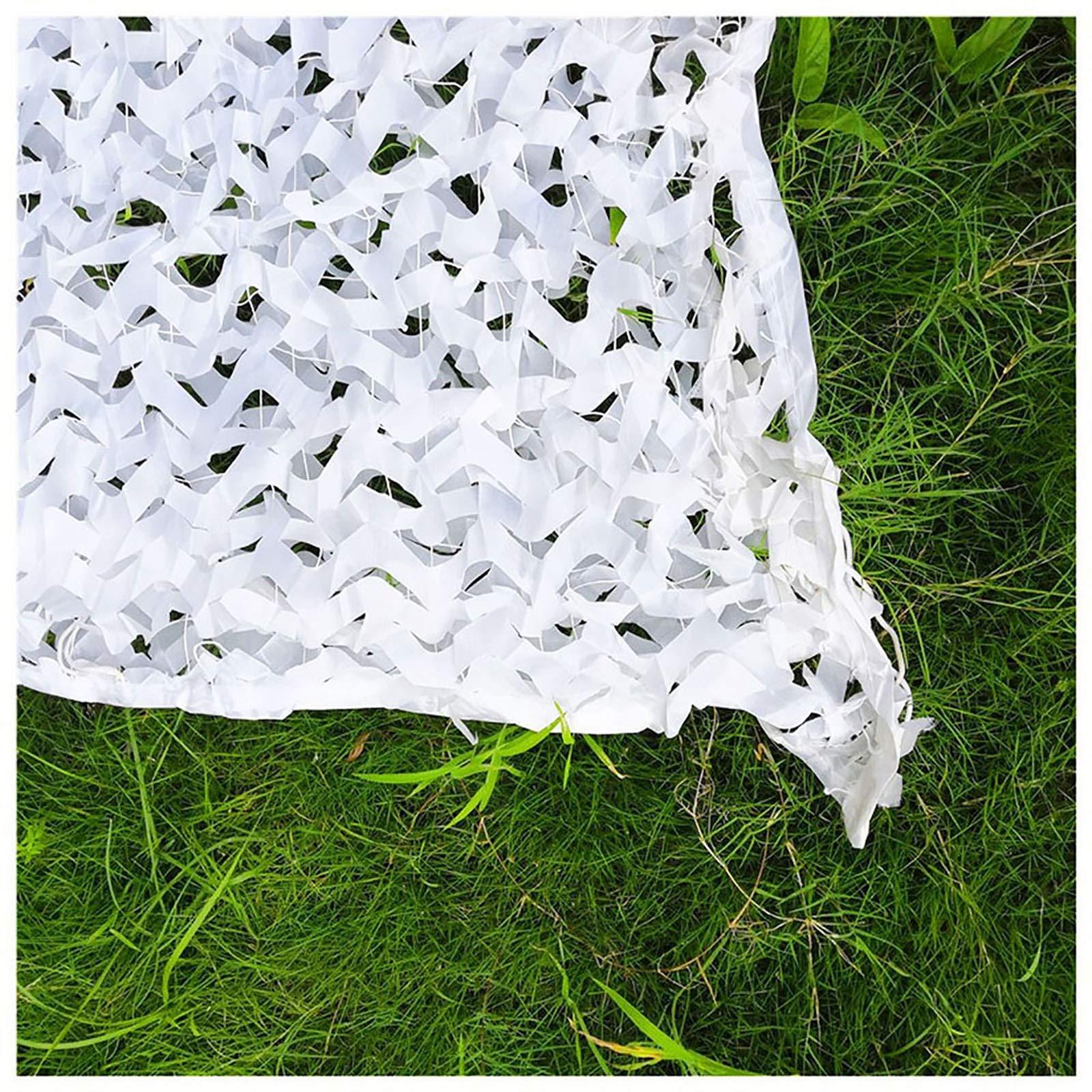 bandezid bandezid Camo Netting, White Camouflage Net,Bulk Roll Camouflage Netting,Army Military Hunting Forest Camo Net for Sunshade Camping Shooting Hunting Various Sizes-White Camouflage net 4x20m(13x66ft)