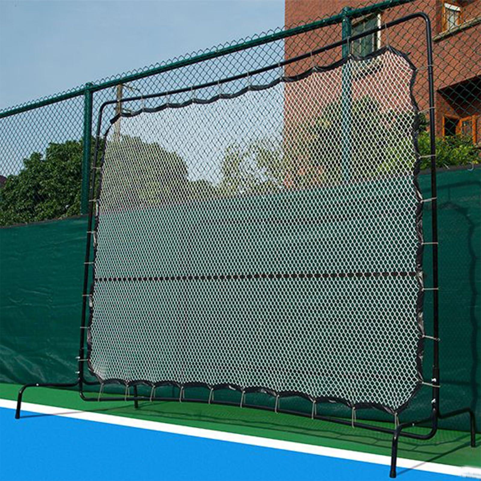 NJBHFCN Jumbo Tennis Rebounder, Tennis Net 9.5 x 7.9Ft Rebound Practice Wall for Tennis/Sports Ball/Pickleball, Tennis Rebound Net Training Equipment for Groundstrokes & Volleying