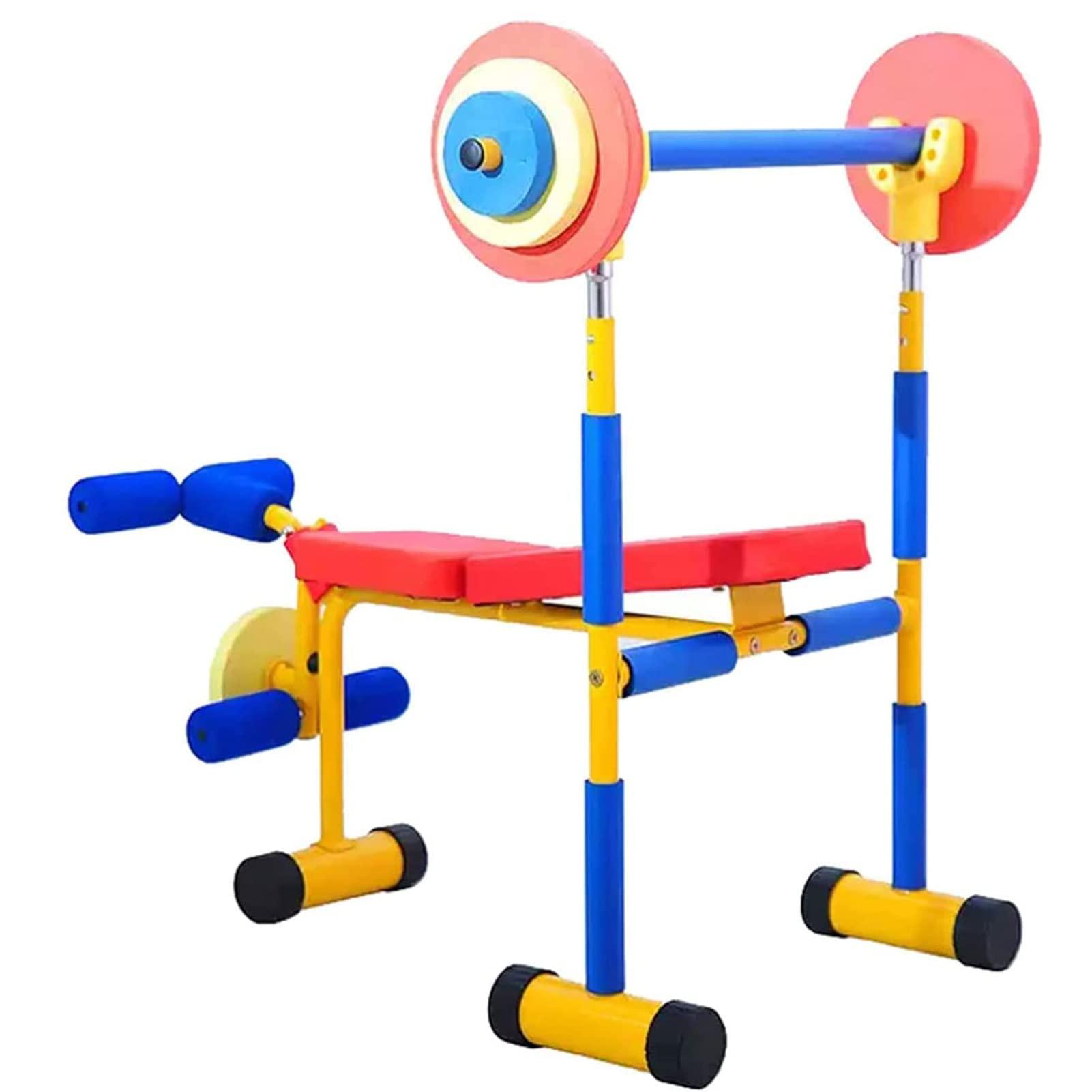 QBDGXFC Kids Fitness Exercise Equipment Kids Fitness Dumbbell Set Adjustable Weight Bench Toy for Boys And Girls for Beginner Exercise