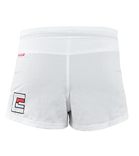 Combat Corner Combat Corner BOSS Fight Shorts BJJ MMA Muay Thai Kickboxing Quick Dry Athletic Fight Shorts for Men and Women White