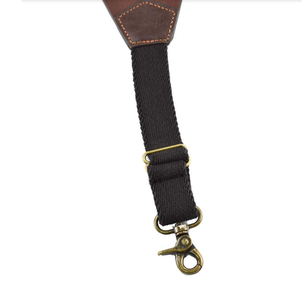 Nocona Belt Co. Nocona Belt Co. Men's Standard Bullet Concho Gallus Leather Suspenders, Brown, Medium