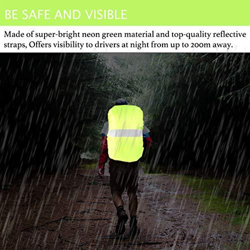 Frelaxy Frelaxy Hi-Visibility Backpack Rain Cover with Reflective Strip 100% Waterproof Ultralight Backpack Cover, Storage Pouch, Anti-Slip Cross Buckle Strap, for Hiking, Camping, Biking, Outdoor, Traveling