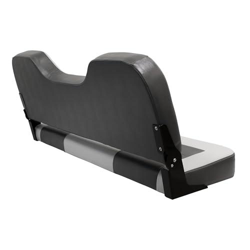 Wise Wise 3348-1881 Pro Angler Tour Series Bass Boat 48\" Fold Down Bench Seat, Marble/Regal Red/Charcoal