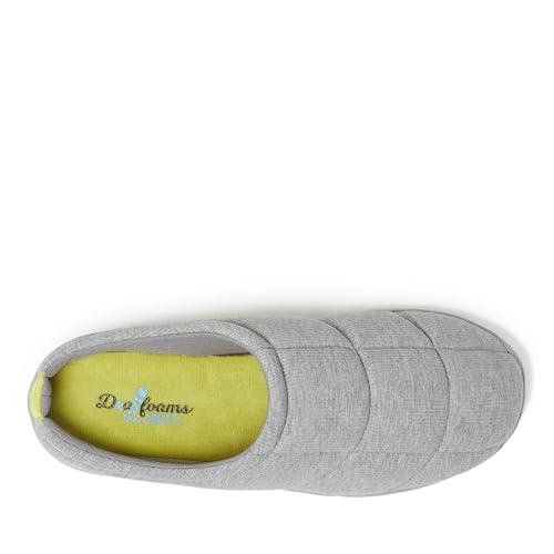 Dearfoams Dearfoams Memory Foam Indoor Outdoor House Slipper-Brayden Clog-Gifts for Men, Light Heather Grey, 9-10