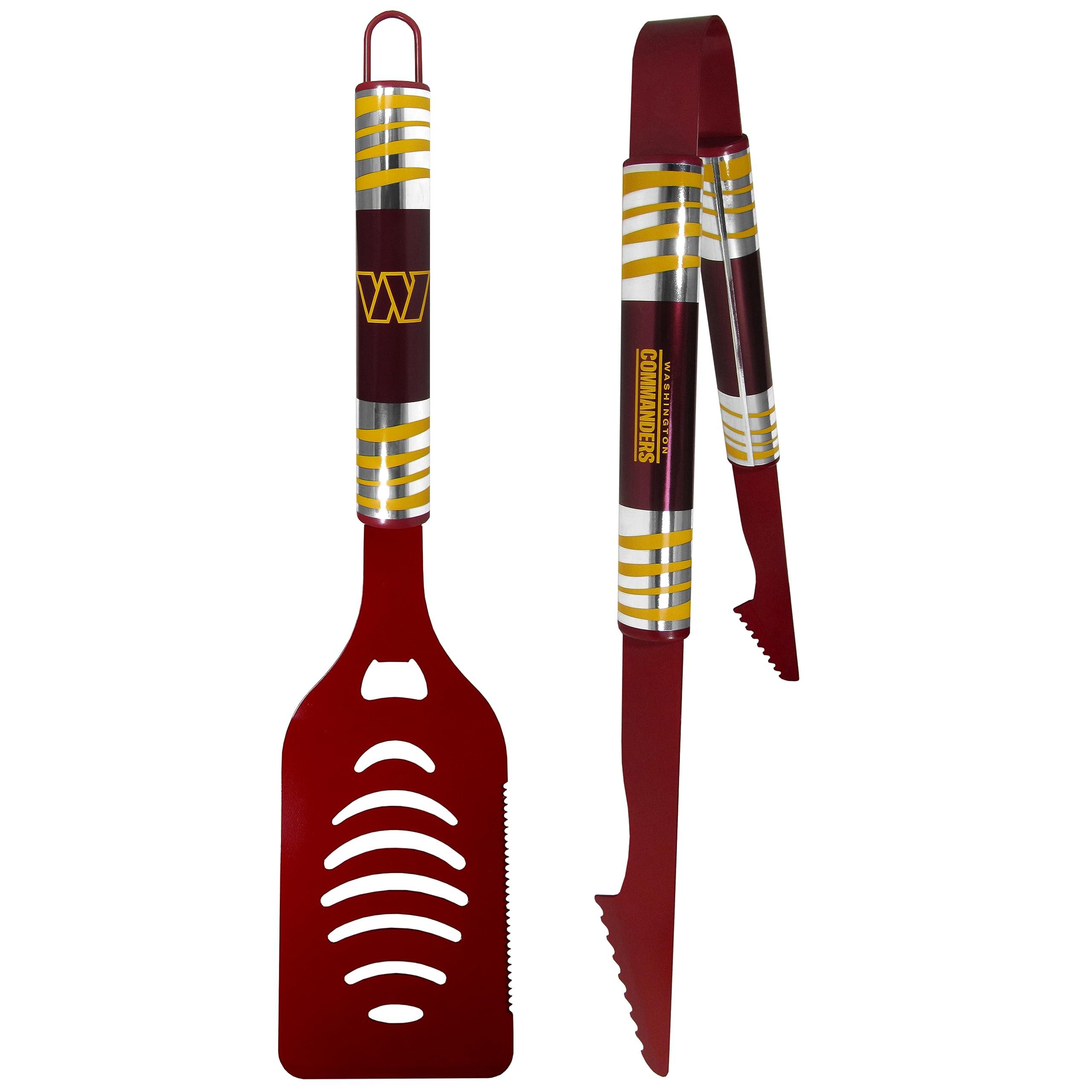Siskiyou Siskiyou Sports NFL Washington Commanders 2 pc Color Tailgate BBQ Set Team Colors, One Size