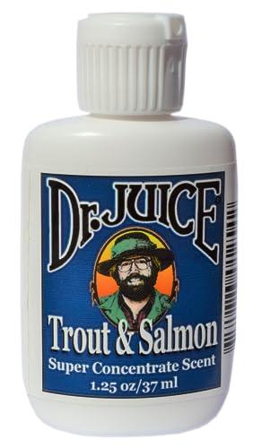 Dr. Juice Dr. Juice Super Concentrate Trout & Salmon Fish Attractant Scent - The Ultimate Fishing Scent with Oils & Water-Soluble Ingredients, 1.25 fl oz