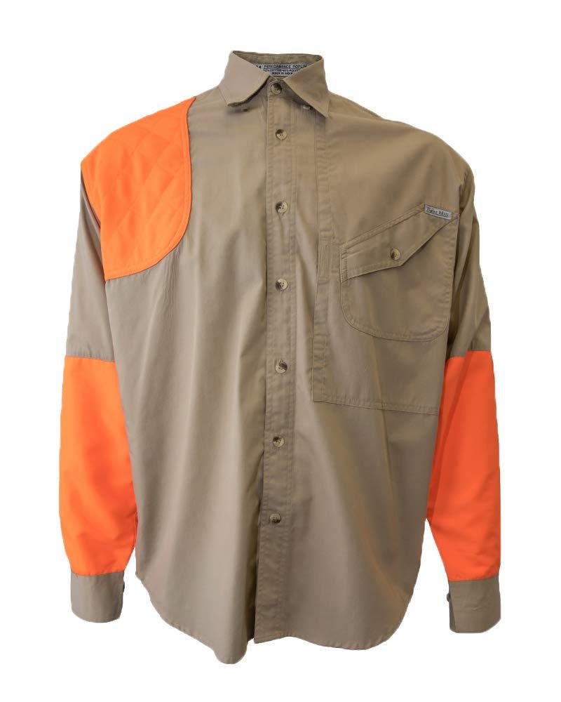 Tiger Hill Tiger Hill Men's Blaze Upland Tactical Hunting Shirt Long Sleeves (Large/Tall) Khaki