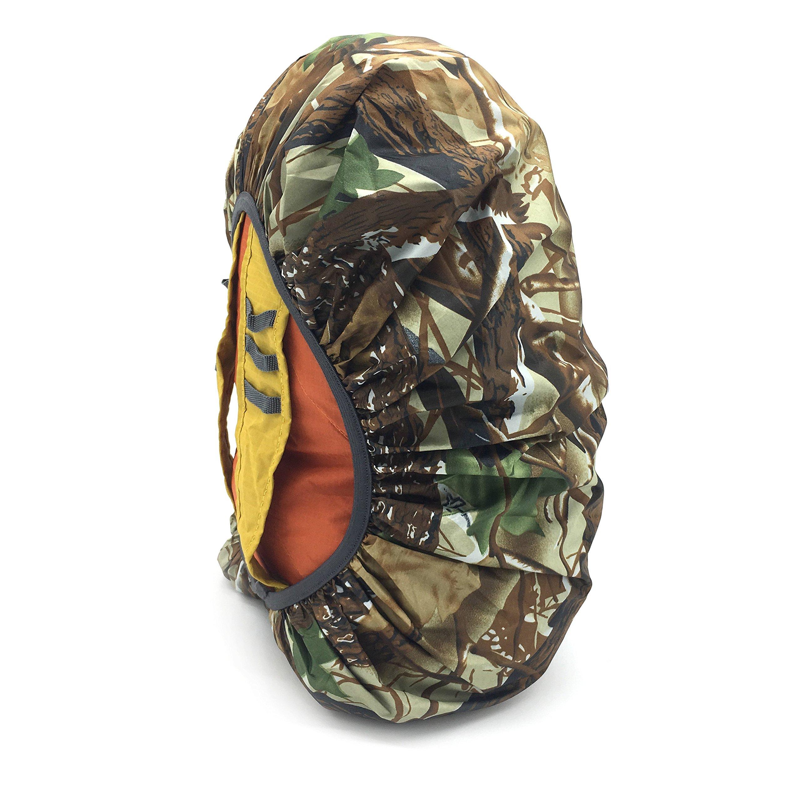 Silfrae Silfrae Waterproof Rucksack Cover Backpack Rain Cover 30L-100L for Travel Climbing Hiking (Leaf Camo, 70L-80L)