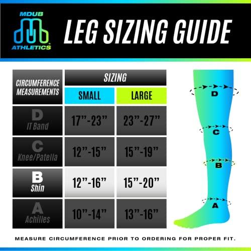 CROSSTRAP CROSSTRAP Shin Splint Support Strap | Adjustable Neoprene Shin Splint & Leg Compression Support Strap | For Strains, Injuries, Pain, Pulled Muscles, Torn Calf | For Men & Women | 1 Strap (Small)