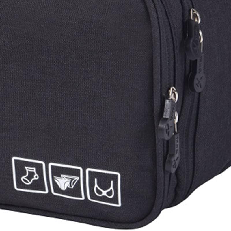 LYBLY Travel Bra Underwaer Organizer, Bra and Underwear Organizer Travel Bag Large Capacity Travel Bra Organizer Travel Underwear Organizer for Underwear Women Travel/519 (Color : Black, Size : Large)