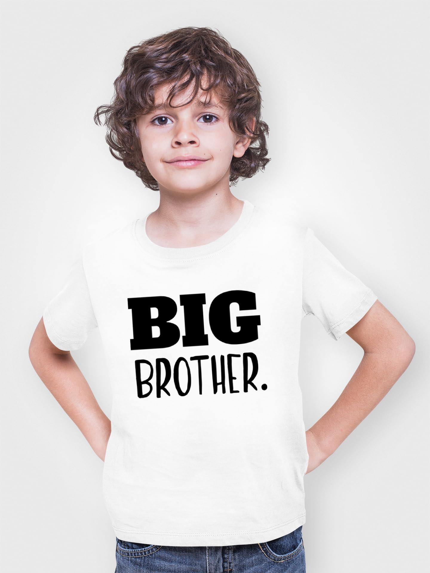Unordinary Toddler Big Brother Shirt for Toddler Promoted to Best Big Brother Announcement Baby Boys (White, 4 Years)