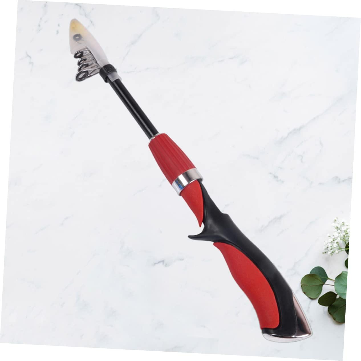 GANAZONO GANAZONO Short Fishing Rod 1.4m Retractable Sea Pole Fishing Kit Strong Guide Ring and Easy-Clean Design