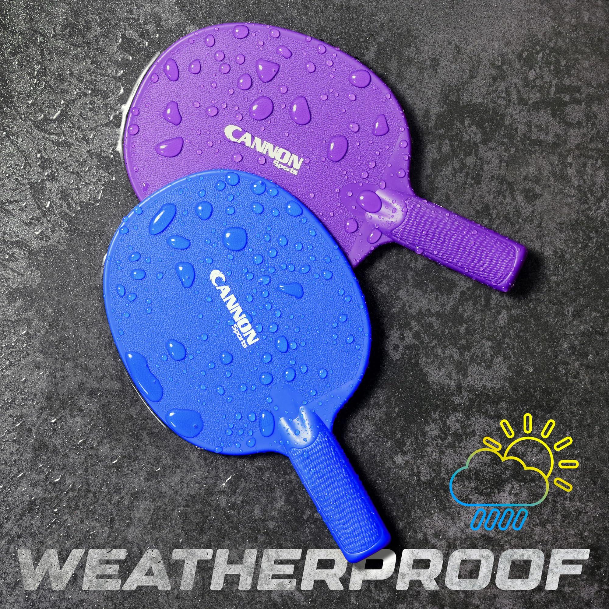 Cannon Sports Cannon Sports Table Tennis Paddle - Unbreakable and Weather Resistant for Indoor/Outdoor (Purple)