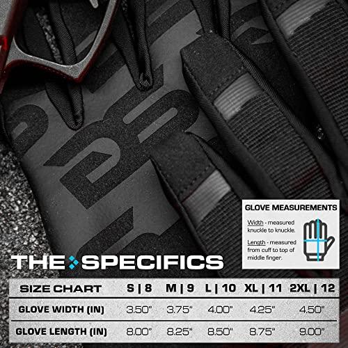 Glove Station Glove Station The Impulse - Tactical Shooting Gloves for Men with Touchscreen Compatibility, Lightweight Design and Outstanding Grip for Outdoor, Sports, Motorcycle and Work - Black, XXL