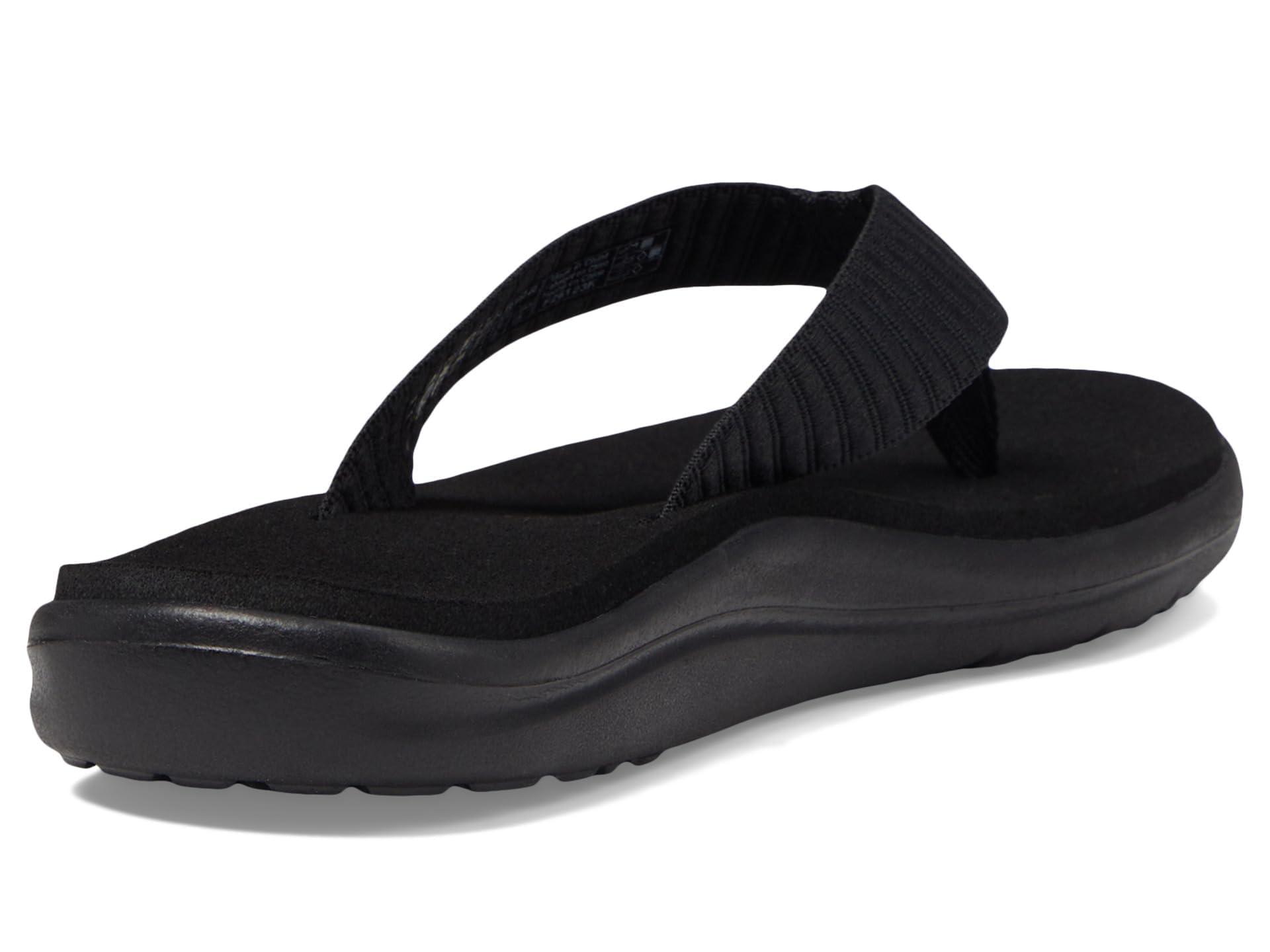 Teva Teva womens Voya Flip Flop, Bar Street Black, 8 US