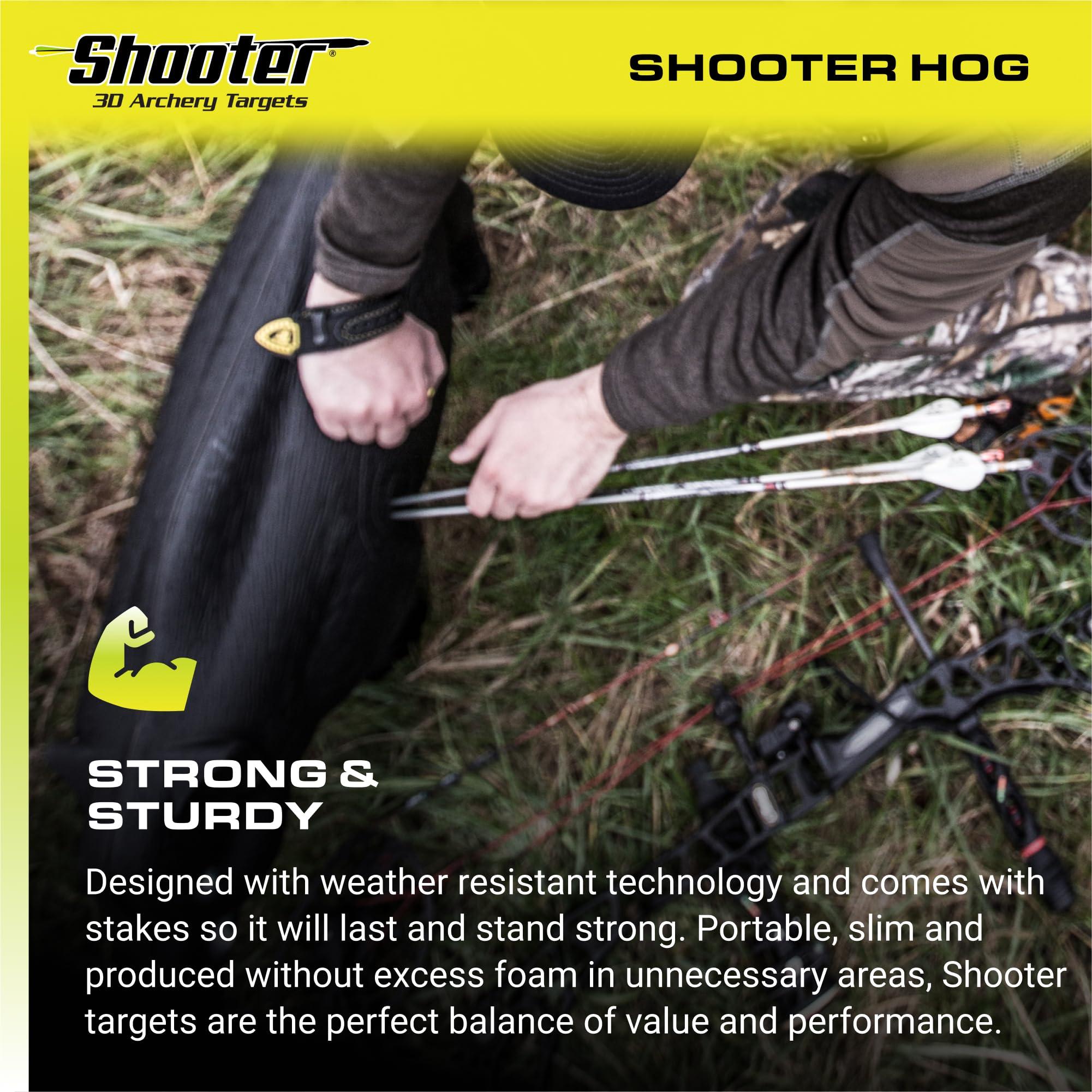 Shooter Field Logic-Shooter 3D Archery Hog Target, Black, One Size