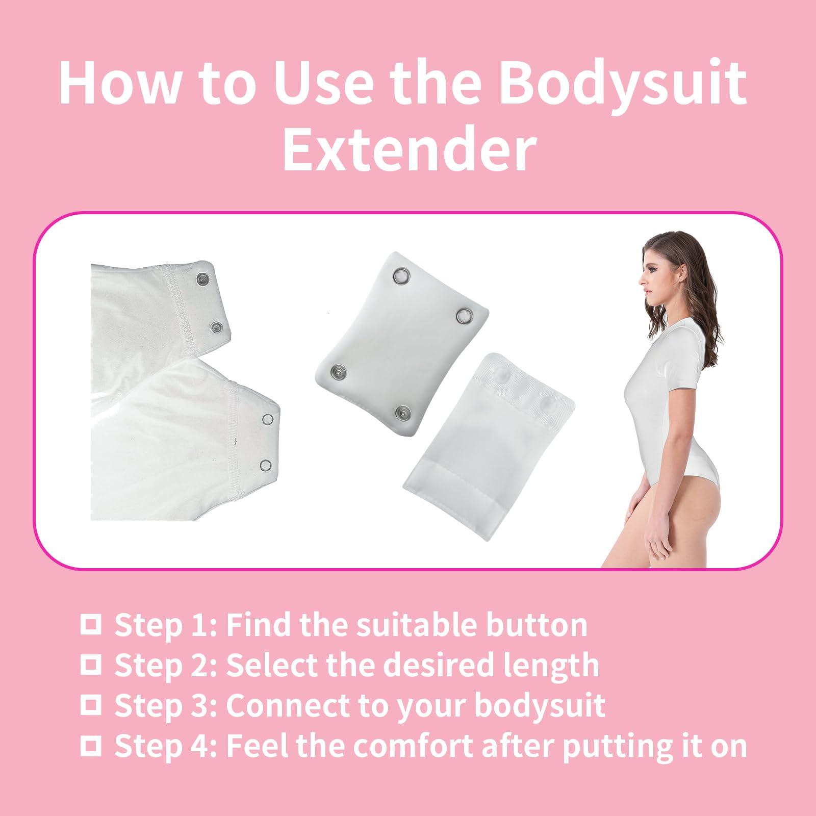 Liebster Liebster Women's Shapewear Bodysuit Extender - Plastic and Metal Snaps for Adjustable Fit & Comfort