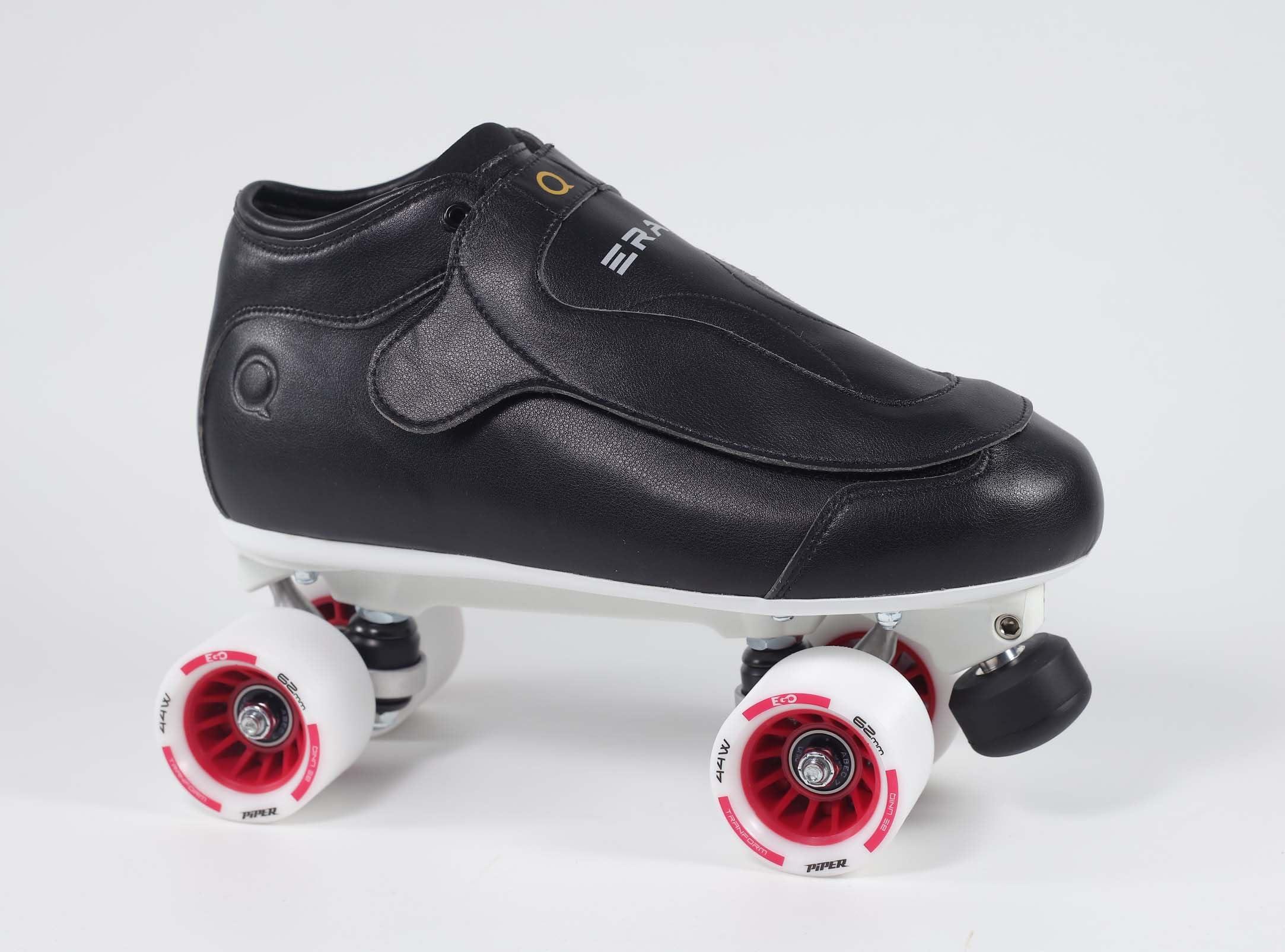 Uniq Skates Uniq Skates Quad Speed Jam Roller Skates - High-Performance Skates - Durable Construction, Cushioned Lining, Lightweight Design - Ideal for Jam Skates Enthusiasts - Size Men 5 / Ladies 6 - black-green