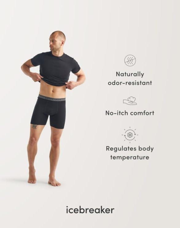 icebreaker Icebreaker Merino Anatomica Mens Underwear Briefs, Merino Wool Base Layer - Stretchy, Comfortable Thermal Underwear for Men with Contoured Pouch, Ski Thermals for Men - Loden, XX-Large