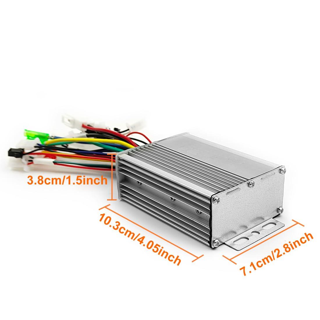 L-faster L-faster 12 Inch Hub Motor Bike Conversion Kit with Thumb Throttle and Pedal Assist Sensor for Scooter Bicycle Front Wheel with tire (36V 250W Black)