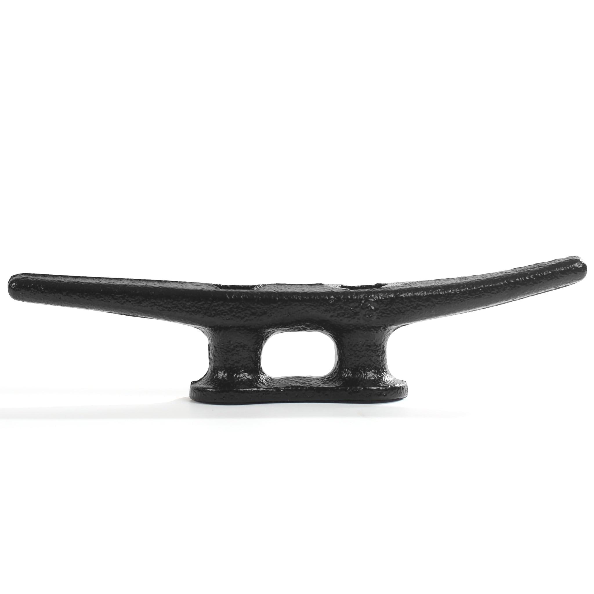 True Atlantic True Atlantic Dock Cleats - Cleats for Maritime, Coastal, and Beach Decor - (Black / 5.75" / 4 Pack)