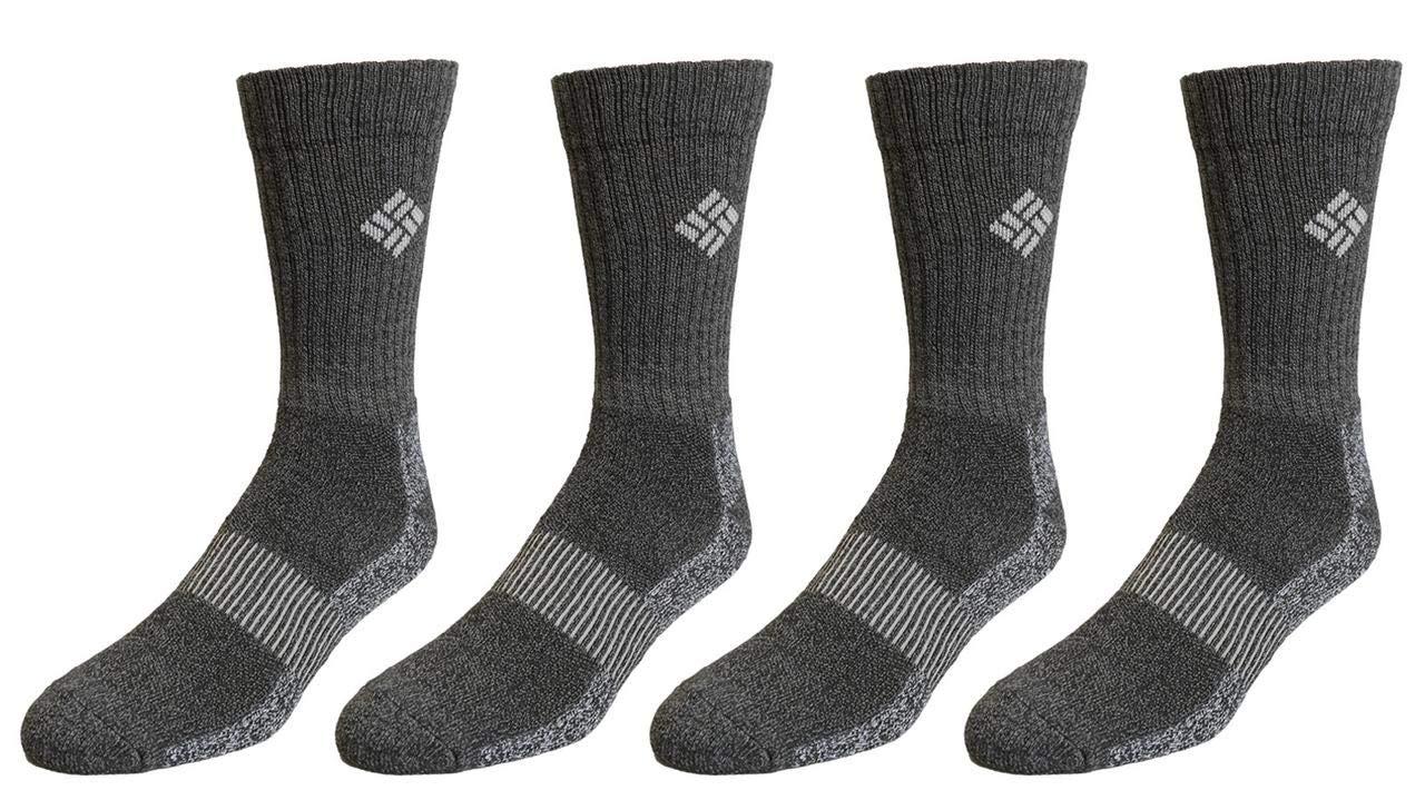 Columbia Columbia Men\'s 4 Pack Moisture Control Crew Socks | Black | Mens 6-12