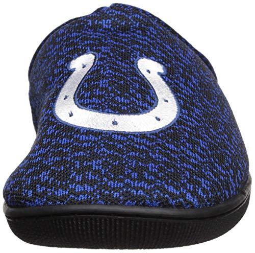 FOCO FOCO NFL Indianapolis Colts Men's Poly Knit Cup Sole Slipper, Team Color, Small (7-8)