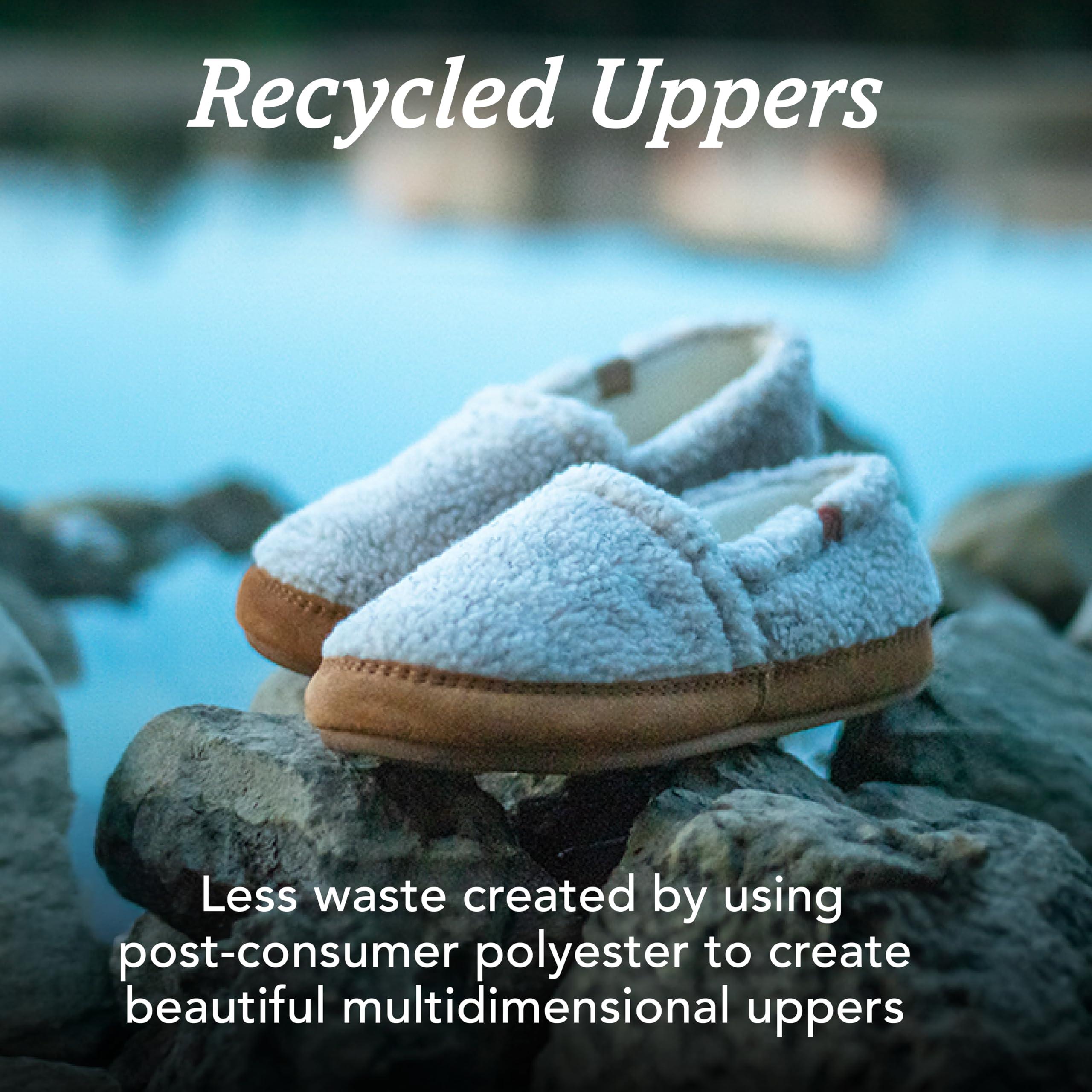 Acorn Acorn Women's House Slippers, Recycled-Black, 8-9