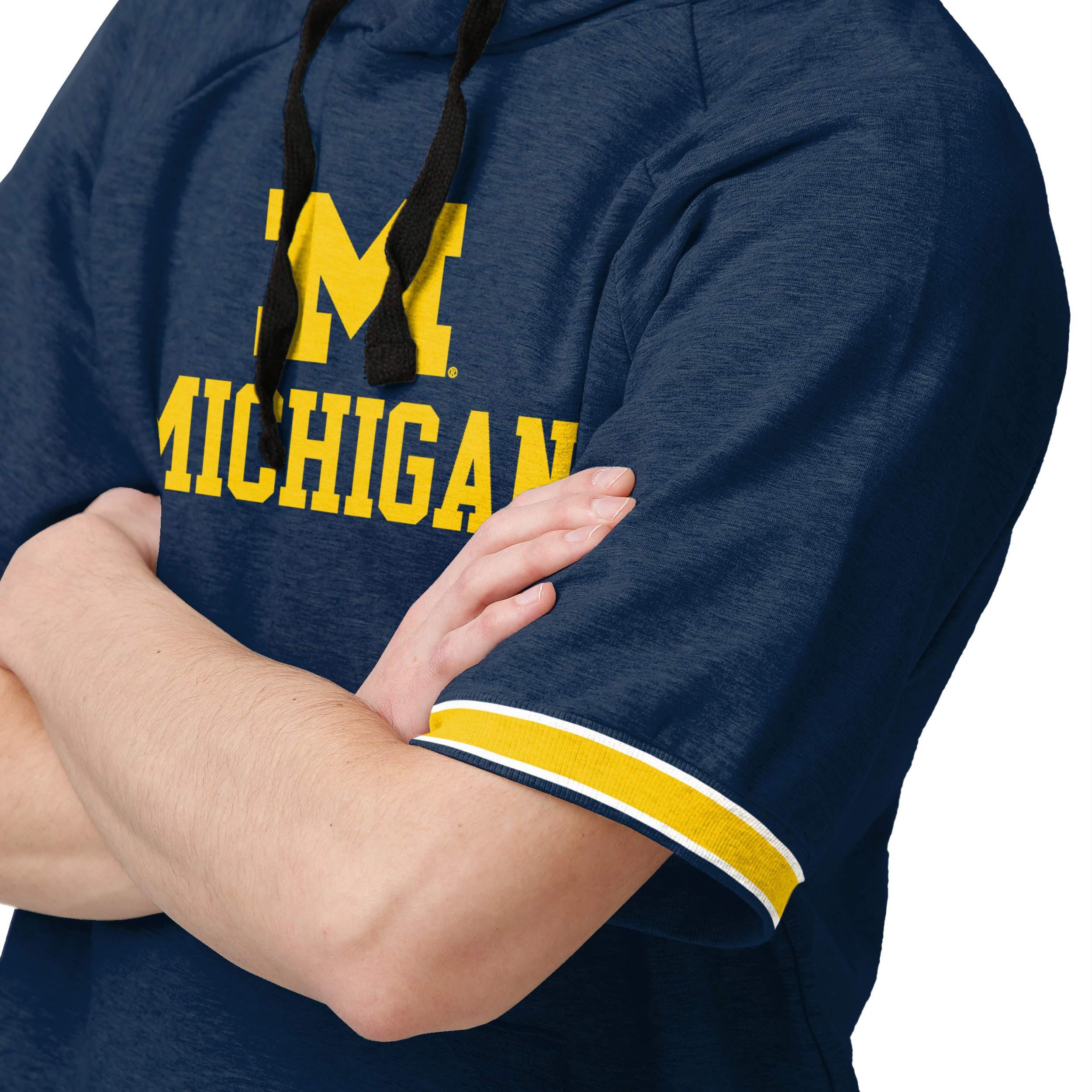 FOCO FOCO Michigan Wolverines NCAA Mens Short Sleeve Hoodie - XL