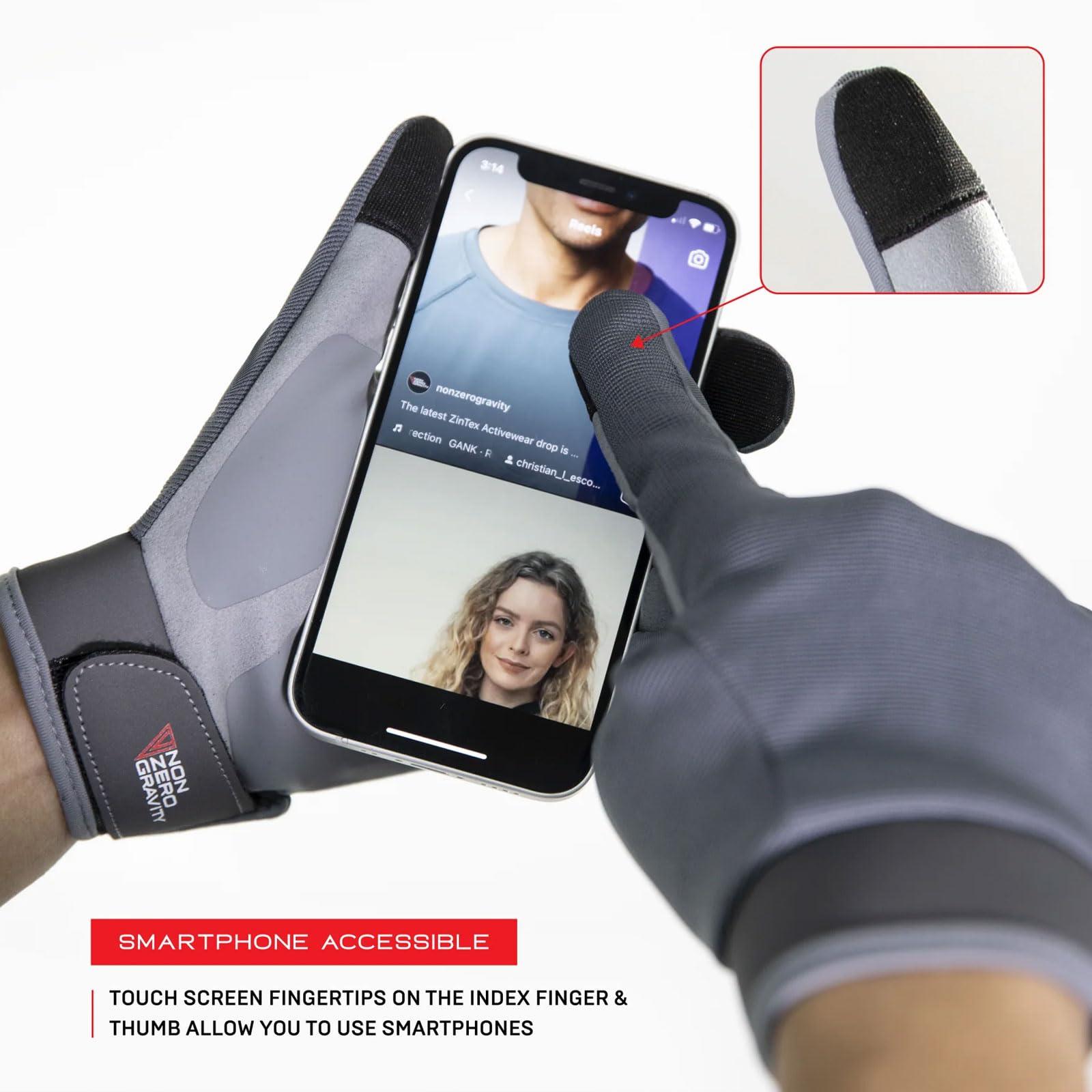 Nonzero Gravity Nonzero Gravity Unisex Calisthenic Anti-Slip Tech-Touch Fitness Gloves - Durable Breathable Active Workout Gloves with Smell-Proof Technology & Reflective Strip, Medium
