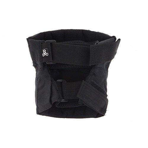 Triple Eight Triple Eight Street Knee Pads for Skateboarding Adjustable Straps (1 Pair), Black, Large