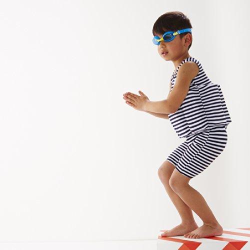 Splash About Splash About Kids Short John Floatsuit with Adjustable Buoyancy, Navy & White Stripe, 4-6 Years
