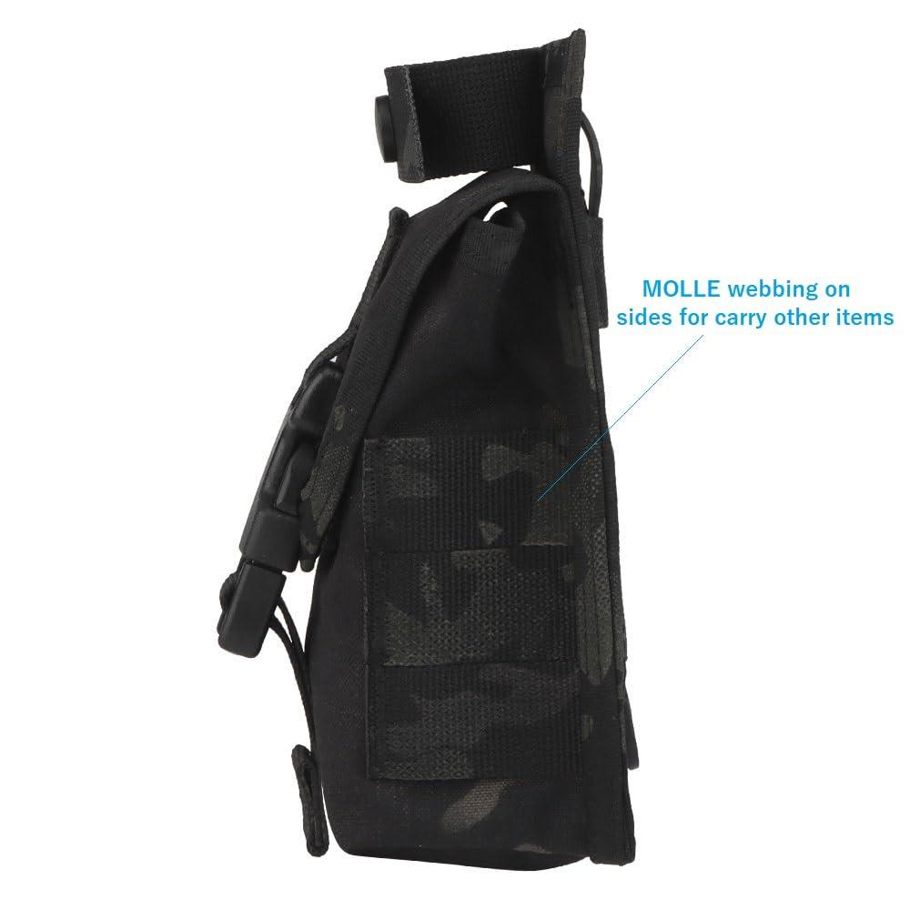 AOTUMUT MOLLE Blowout Medical Pouch,Tactical Bleeder First Aid Pouch Medical Shears Holder Empty IFAK Pouch Security Survival Gear