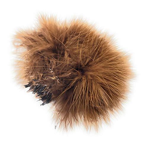 Creative Angler Creative Angler Strung Marabou Bird Feathers for Tying Fly Fishing Flies - Fly Tying Accessories - Perfect Choice for Tail & Wings and Easy to Tie On The Lure - Approximately 0.3 Ounces (Brown)